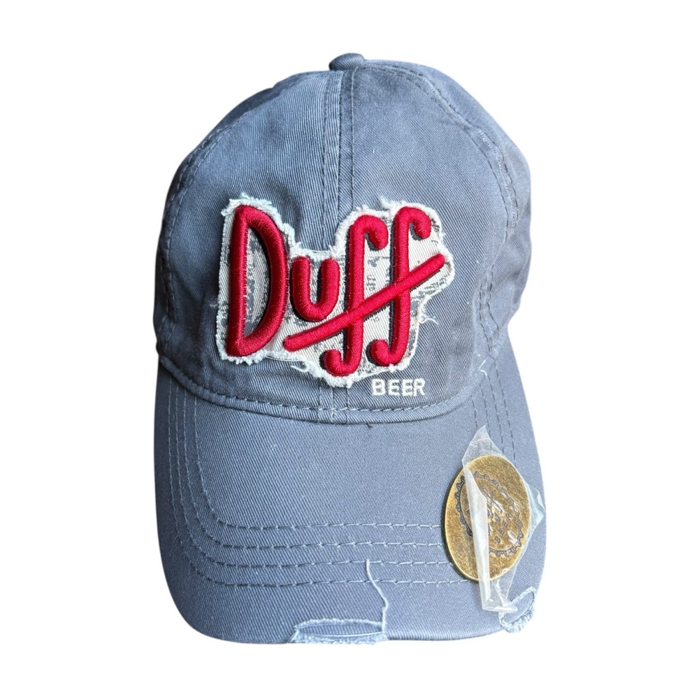 Duff Beer The Simpsons Universal Studios 2018 Gray Adjustable Cap Hat
